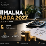 Minimalna zarada od 1. januara 2027: nova cena rada 405 dinara po satu