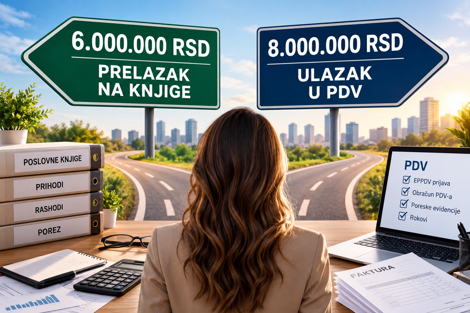 Limit 6 i 8 miliona za preduzetnike – prelazak na knjige i ulazak u PDV
